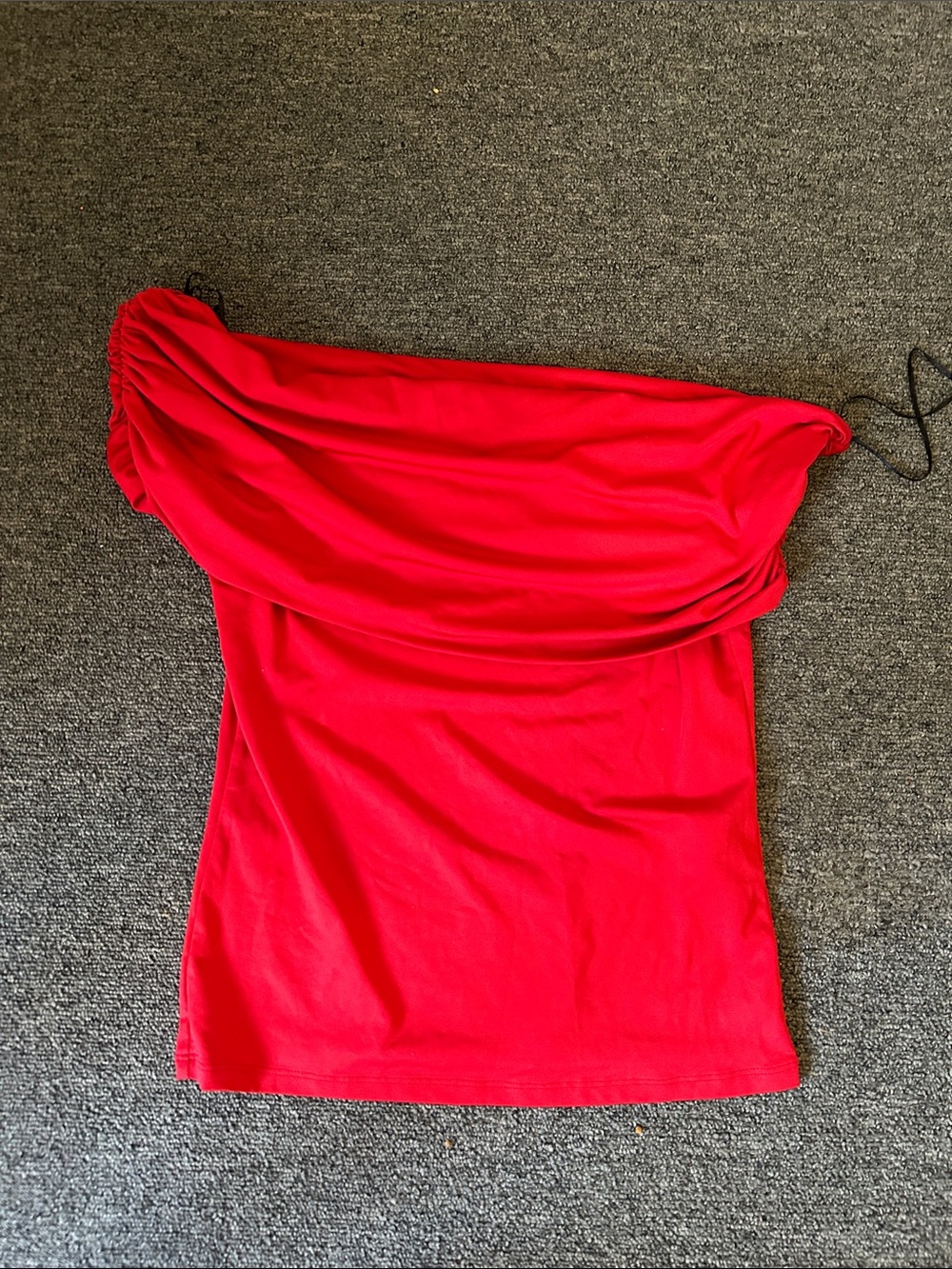 H&M Bright Red One-Shoulder Top